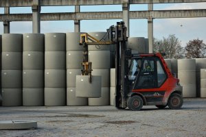 Lagerplatz und Verladung in Wrth